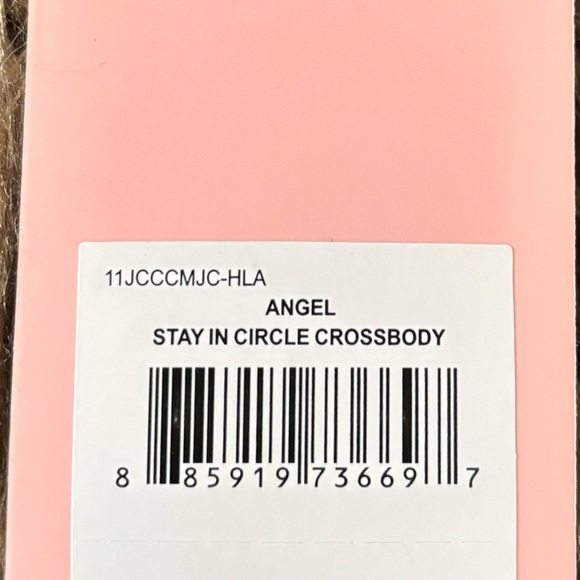 JUICY COUTURE Bag Stay in Circle Mini Crossbody - Ivory Cream Angel Deboss NWT - Picture 11 of 11